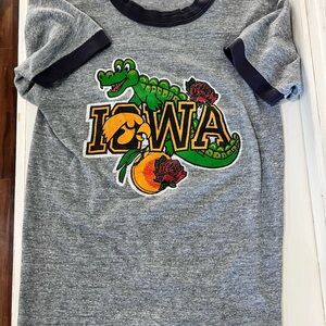 Gray IOWA Kids Shirt with Alligator  🐊 Print